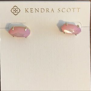 Kendra Scott earrings pink gemstone
